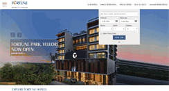 Desktop Screenshot of fortunehotels.in