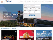 Tablet Screenshot of fortunehotels.in